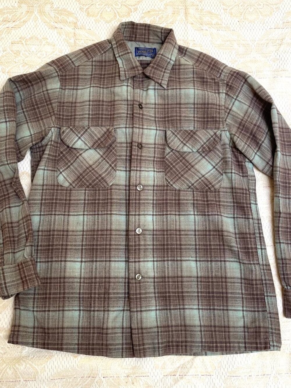 Pendelton*Mint *MAKE AN OFFER 1960's Medium Loop Collar Board Shirt